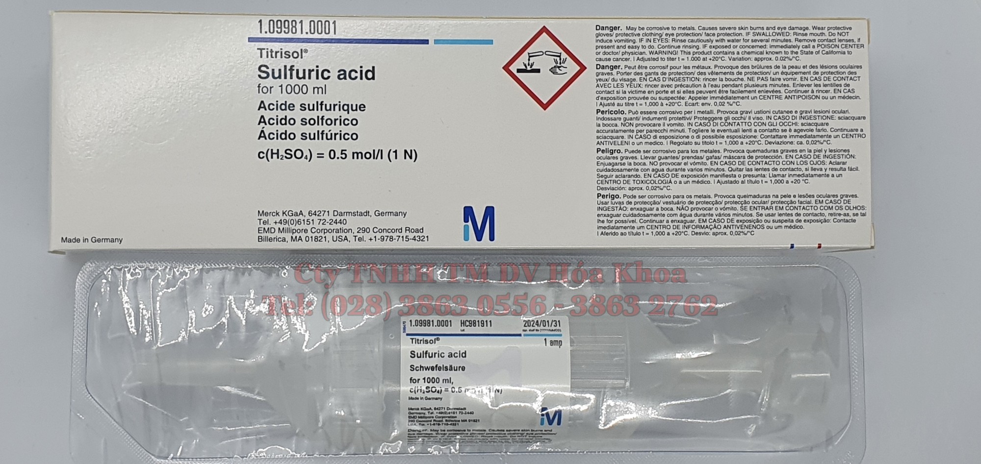 Acide Sulfurique 1N - 1000 ml