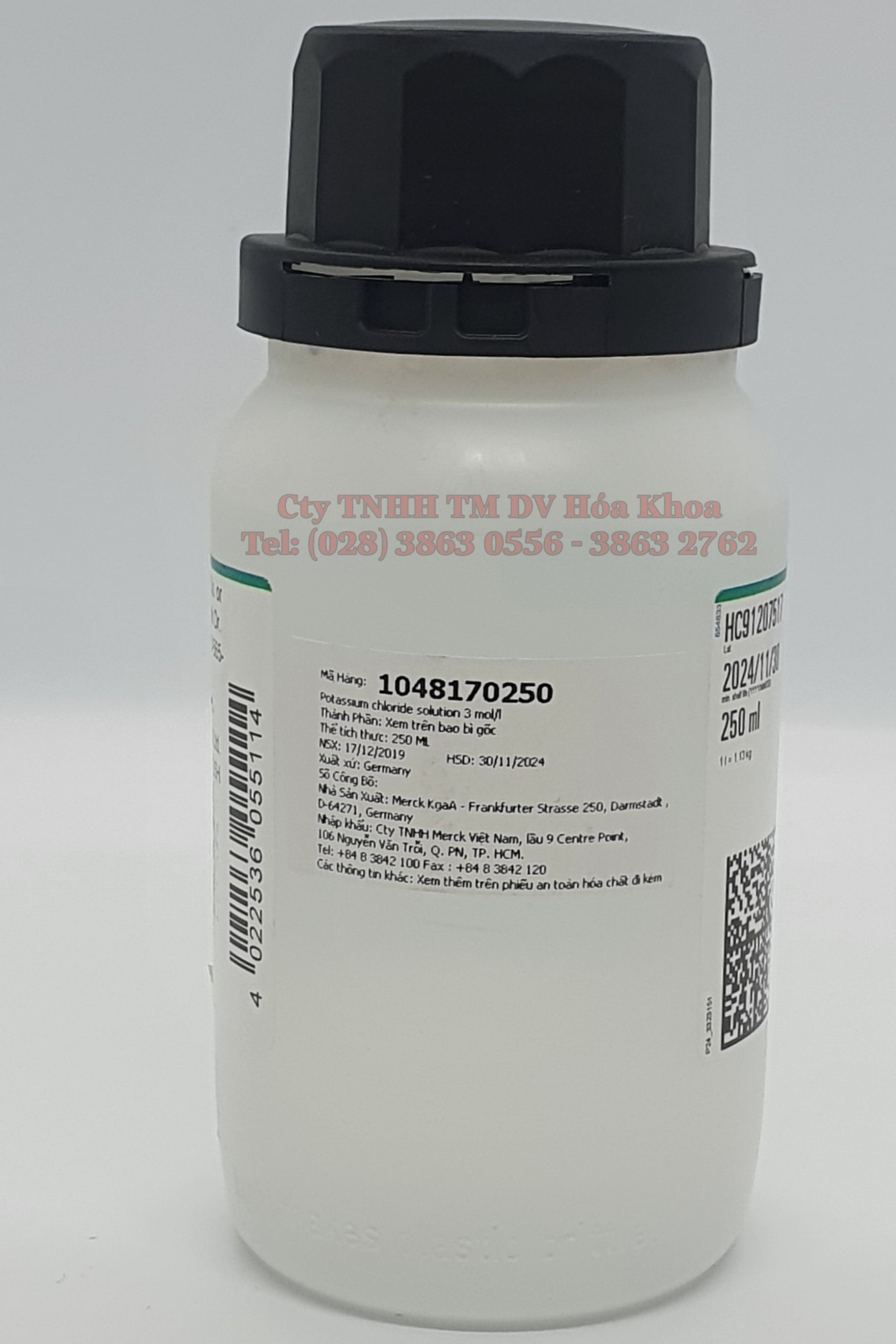Potassium chloride solution 3 mol/l -  1048170250